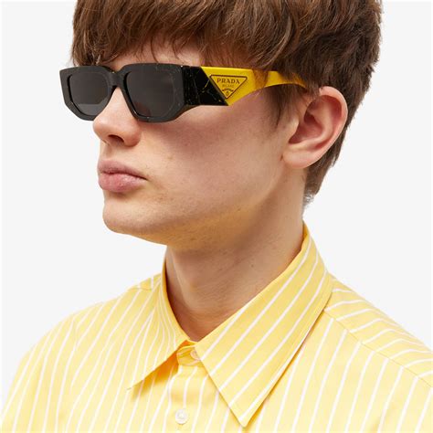 prada yellow lens sunglasses|prada sunglasses men prices.